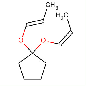 Cyclopentane, 1,1-bis(1-propenyloxy)-, (E,Z)- molecular structure