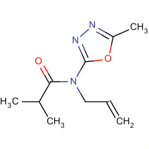 Propanamide,2-methyl-N-(5-methyl-1,3,4-oxadiazol-2-yl)-N-2-propenyl- molecular structure