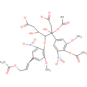 1,3-Propanediol,1-[4-(acetyloxy)-3-methoxy-5-nitrophenyl]-2-[4-[3-(acetyloxy)-1-propenyl]-2-methoxy-6-nitrophenoxy]-, diacetate (ester)