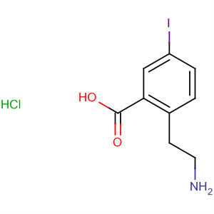 Benzoic acid, 2-(2-aminoethyl)-5-iodo-, hydrochloride molecular structure