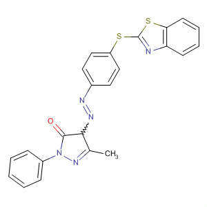 3H-Pyrazol-3-one,4-[[4-(2-benzothiazolylthio)phenyl]azo]-2,4-dihydro-5-methyl-2-phenyl-