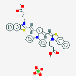 Naphtho(2,3-d)thiazolium, 2-(2-(2-(diphenylamino)-3-(2-(3-(4-methoxy-4-oxobutyl)naphtho(2,3-d)thiazol-2(3H)-ylidene)ethylidene)-1-cyclopenten-1-yl)ethenyl)-3-(4-methoxy-4-oxobutyl)-, perchlorate (1:1)