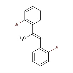 Benzene, 1,1'-(1-methyl-1,2-ethenediyl)bis[2-bromo-, (E)- molecular structure