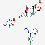Betamethasone·d-chlorpheniramine maleate molecular structure