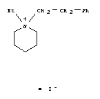 1-ethyl-1-(2-phenylethyl)piperidinium molecular structure