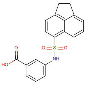 Benzoic acid, 3-[[(1,2-dihydro-5-acenaphthylenyl)sulfonyl]amino]- molecular structure
