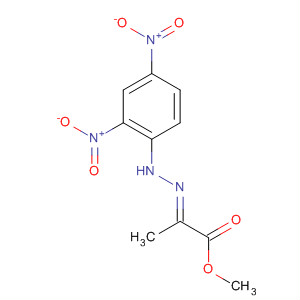 Propanoic acid, 2-[(2,4-dinitrophenyl)hydrazono]-, methyl ester, (E)- molecular structure