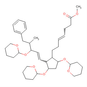4-Heptenoic acid,7-[2-[4-methyl-5-phenyl-3-[(tetrahydro-2H-pyran-2-yl)oxy]-1-pentenyl]-3,5-bis[(tetrahydro-2H-pyran-2-yl)oxy]cyclopentyl]-, methyl ester