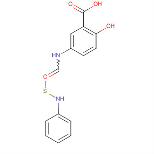 Benzoic acid, 2-hydroxy-5-[[(phenylamino)thioxomethyl]amino]- molecular structure