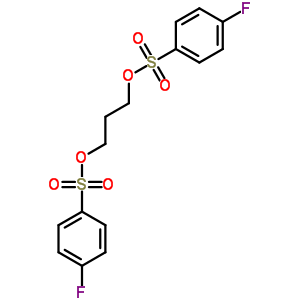 propane-1,3-diyl bis(4-fluorobenzenesulfonate) molecular structure