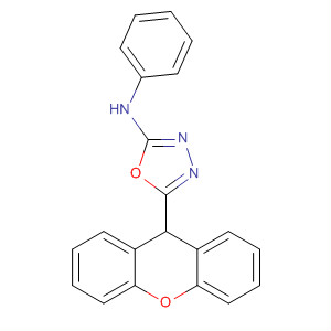 1,3,4-Oxadiazol-2-amine, N-phenyl-5-(9H-xanthen-9-yl)- molecular structure