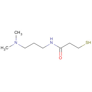 Propanamide, N-[3-(dimethylamino)propyl]-3-mercapto- molecular structure