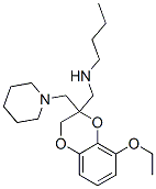 N-Butyl-8-ethoxy-2-(1-piperidinylmethyl)-1,4-benzodioxane-2-methanamine molecular structure