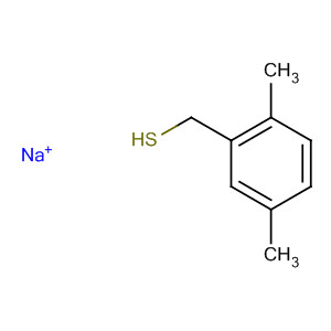 Benzenemethanethiol, 2,5-dimethyl-, sodium salt molecular structure