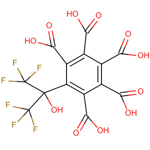 Benzenepentacarboxylic acid,[2,2,2-trifluoro-1-hydroxy-1-(trifluoromethyl)ethyl]- molecular structure