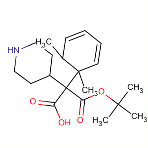 4-Piperidineacetic acid,1-[(1,1-dimethylethoxy)carbonyl]-4-(3,4-dimethylphenyl)- molecular structure