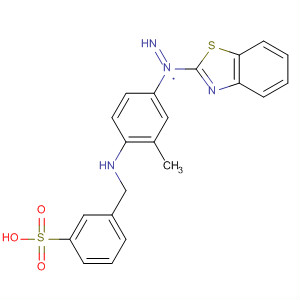 Benzenesulfonic acid,3-[[[4-(2-benzothiazolylazo)-2-methylphenyl]amino]methyl]-
