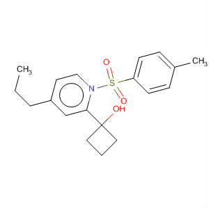 Pyridine,1,2,3,4-tetrahydro-6-(1-hydroxycyclobutyl)-1-[(4-methylphenyl)sulfonyl]-4-propyl- molecular structure