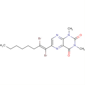 2,4(1H,3H)-Pteridinedione,6-[(1E)-1,2-dibromo-1-octenyl]-1,3-dimethyl-