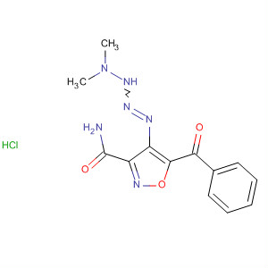 3-Isoxazolecarboxamide, 5-benzoyl-4-(4,4-dimethyl-1-tetrazenyl)-,monohydrochloride