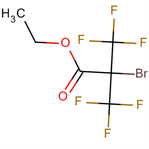 Propanoic acid, 2-bromo-3,3,3-trifluoro-2-(trifluoromethyl)-, ethyl ester molecular structure