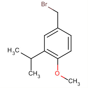 Benzene, 4-(bromomethyl)-1-methoxy-2-(1-methylethyl)- molecular structure