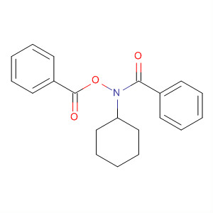 Benzamide, N-(benzoyloxy)-N-cyclohexyl- molecular structure