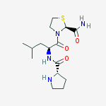 2-Thiazolidinecarboxamide, 3-(N-L-prolyl-L-leucyl)-, (S)- molecular structure