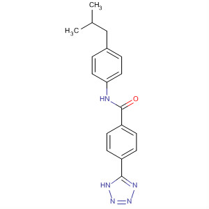 Benzamide, N-[4-(2-methylpropyl)phenyl]-4-(1H-tetrazol-5-yl)- molecular structure