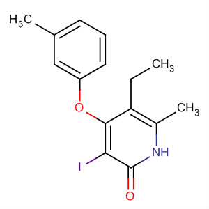 2(1H)-Pyridinone, 5-ethyl-3-iodo-6-methyl-4-(3-methylphenoxy)-