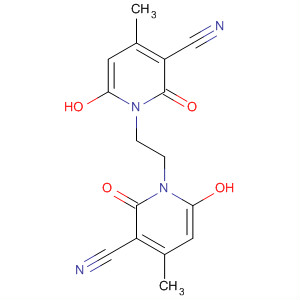3-Pyridinecarbonitrile,1,1'-(1,2-ethanediyl)bis[1,2-dihydro-6-hydroxy-4-methyl-2-oxo- molecular structure