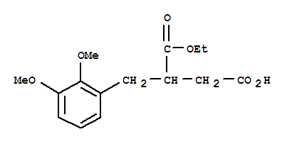 3-(2,3-dimethoxybenzyl)-4-ethoxy-4-oxobutanoic acid molecular structure