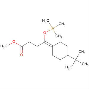 Butanoic acid,4-[4-(1,1-dimethylethyl)cyclohexylidene]-4-[(trimethylsilyl)oxy]-, methylester molecular structure