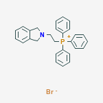 2-(2-(TRIPHENYLPHOSPHORANYL)ETHYL)ISOINDOLINE; PHOSPHONIUM, [2-(1,3-DIHYDRO-2H-ISOINDOL-2-YL)ETHYL]TRIPHENYL-; PHOSPHONIUM, {[2-(1,3-DIHYDRO-2H-ISOINDOL-2-YL)ETHYL]TRIPHENYL-,} BROMIDE molecular structure