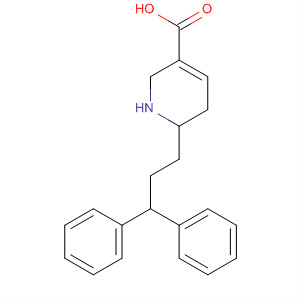 3-Pyridinecarboxylic acid, 6-(3,3-diphenylpropyl)-1,2,5,6-tetrahydro- molecular structure