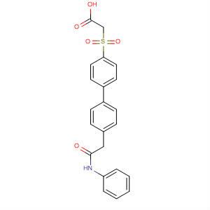 Acetic acid,[[4'-[2-oxo-2-(phenylamino)ethyl][1,1'-biphenyl]-4-yl]sulfonyl]- molecular structure