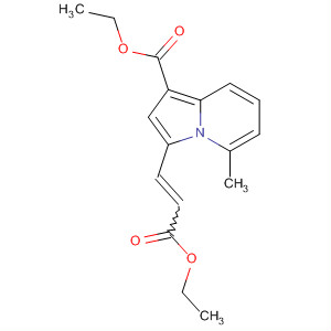 1-Indolizinecarboxylic acid, 3-(3-ethoxy-3-oxo-1-propenyl)-5-methyl-,ethyl ester