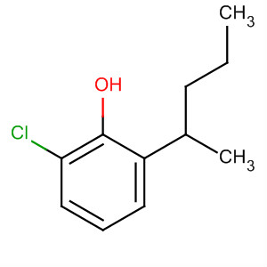 Phenol, 2-chloro-6-(1-methylbutyl)- molecular structure