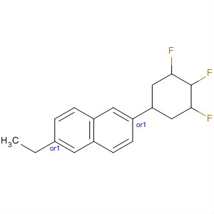 Naphthalene, 2-ethyldecahydro-6-(3,4,5-trifluorophenyl)-, (2R,6S)-rel- molecular structure
