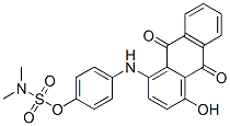 4-[(9,10-dihydro-4-hydroxy-9,10-dioxo-1-anthryl)amino]phenyl dimethylsulphamate molecular structure