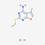 2-(ethylsulfanyl)-5-methylfuro[2,3-d]pyrimidin-4-amine hydrobromide