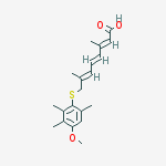 (2e,4e,6e)-8-(4-methoxy-2,3,6-trimethylphenyl)sulfanyl-3,7-dimethylocta-2,4,6-trienoic Acid