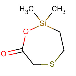 1-Oxa-5-thia-2-silacycloheptan-7-one, 2,2-dimethyl- molecular structure