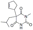 5-(2-Cyclopentenyl)-5-isobutyl-1-methyl-2,4,6(1H,3H,5H)-pyrimidinetrione molecular structure
