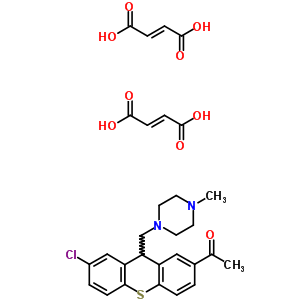 1-{7-chloro-9-[(4-methylpiperazin-1-yl)methyl]-9H-thioxanthen-2-yl}ethanone di[(2E)-but-2-enedioate]