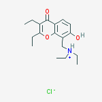 (2,3-diethyl-7-hydroxy-4-oxochromen-8-yl)methyl-diethylazanium;chloride