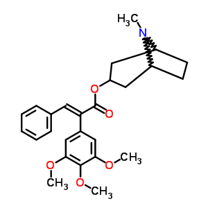3-TROPANYL A-(3,4,5-TRIMETHOXYPHENYL)CINNAMATE molecular structure