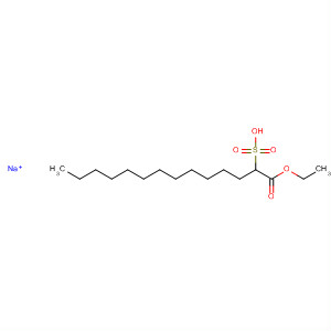 Tetradecanoic acid, 2-sulfo-, 1-ethyl ester, sodium salt molecular structure