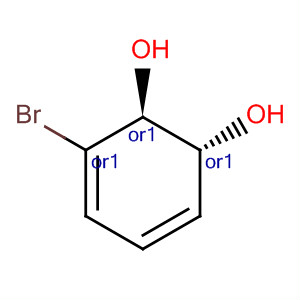 3,5-Cyclohexadiene-1,2-diol, 3-bromo-, trans- molecular structure