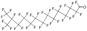 2,2,3,3,4,4,5,5,6,6,7,7,8,8,9,9,10,10,11,11,12,12,13,14,14,14-hexacosafluoro-13-(trifluoromethyl)myristoyl fluoride molecular structure